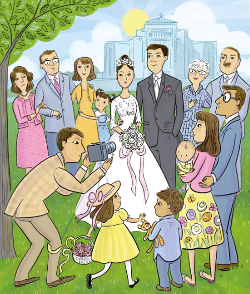 Only true puzzle fans will find a blue comb in a wedding picture: test yourself