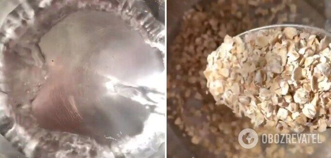 How to cook oatmeal in water