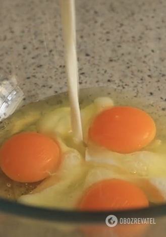 Przygotowanie mieszanki jajecznej