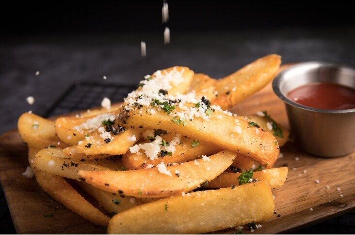 French fries with sauce