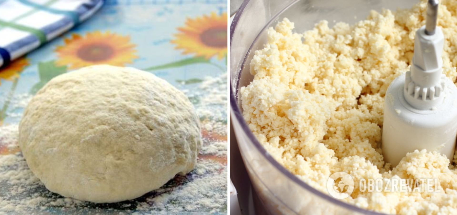 Cottage cheese dough for bagels, cookies and pies