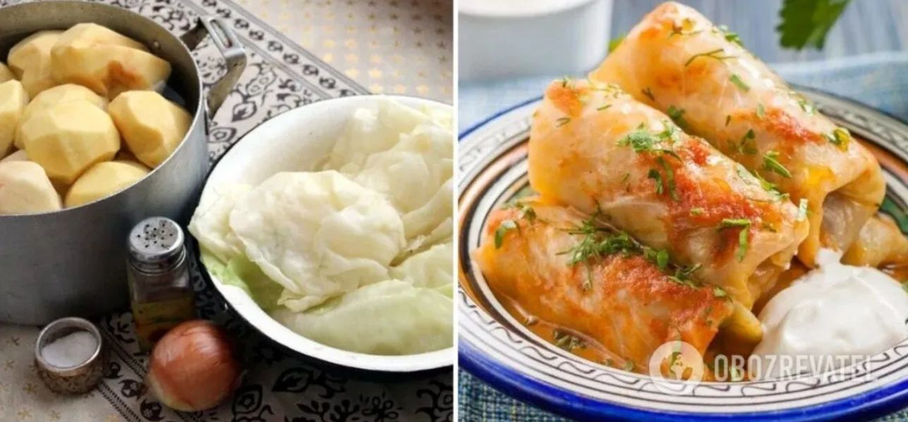 How to cook delicious cabbage rolls without rice