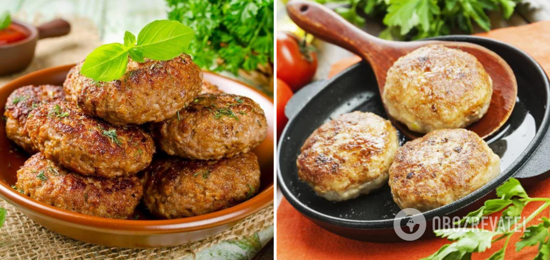 Delicious homemade cutlets