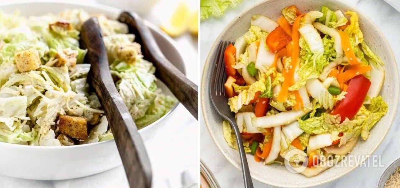 What salad to make with Chinese cabbage