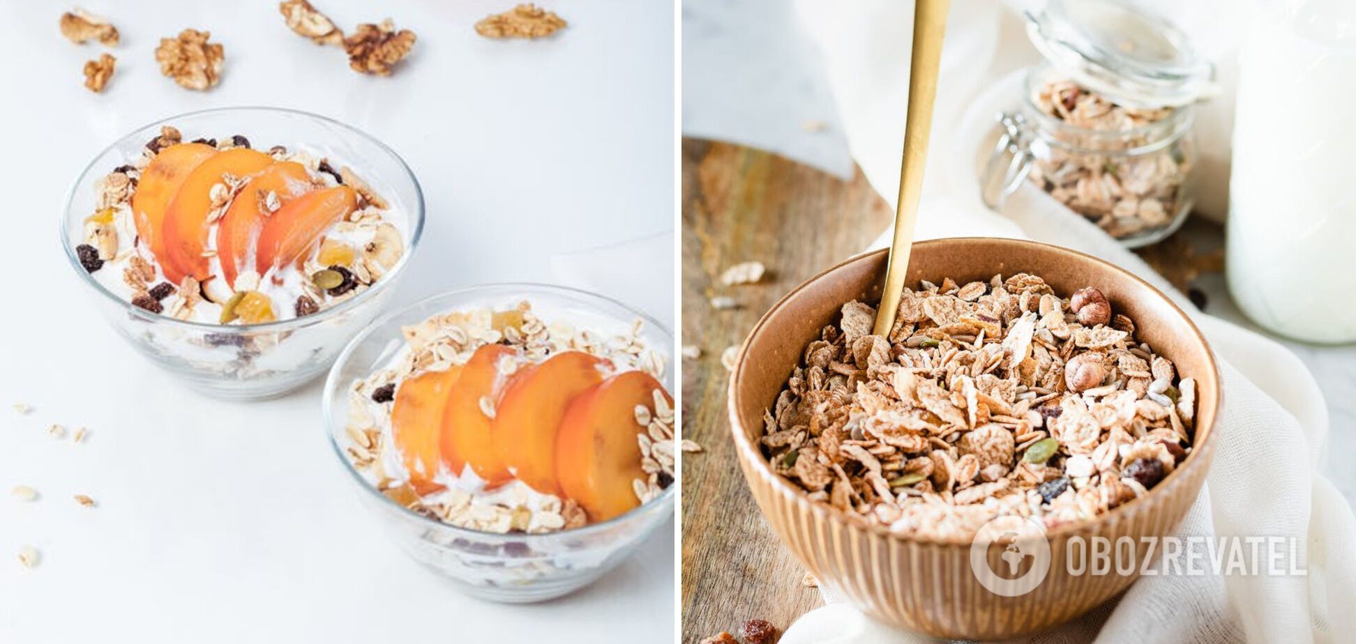 Oatmeal with peach