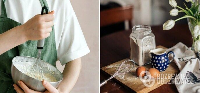 Charlotte dough without sour cream, milk and kefir