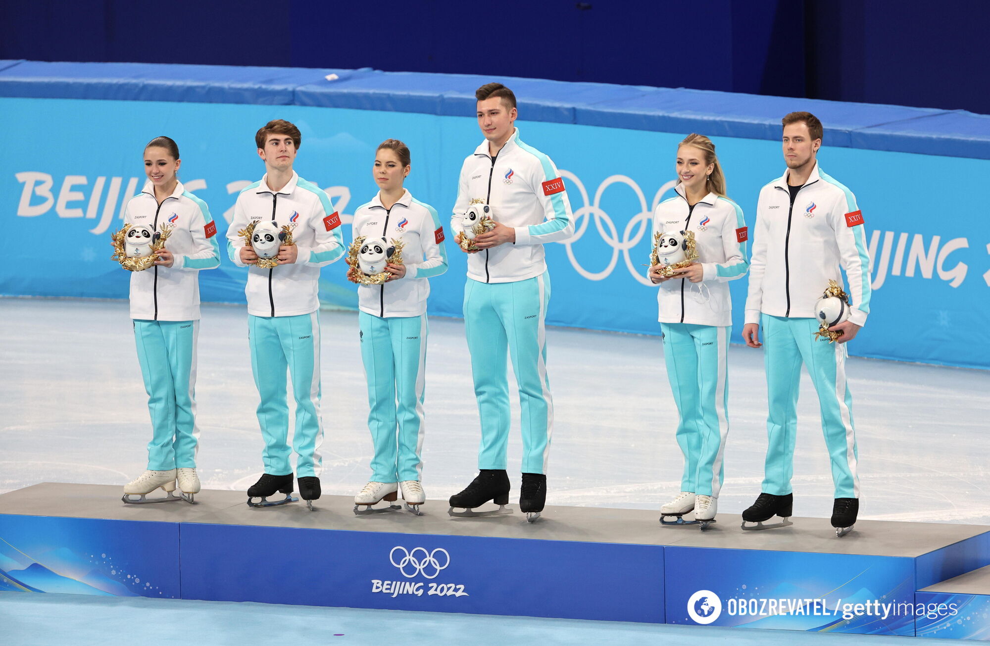 Russian figure skaters at the 2022 Olympics
