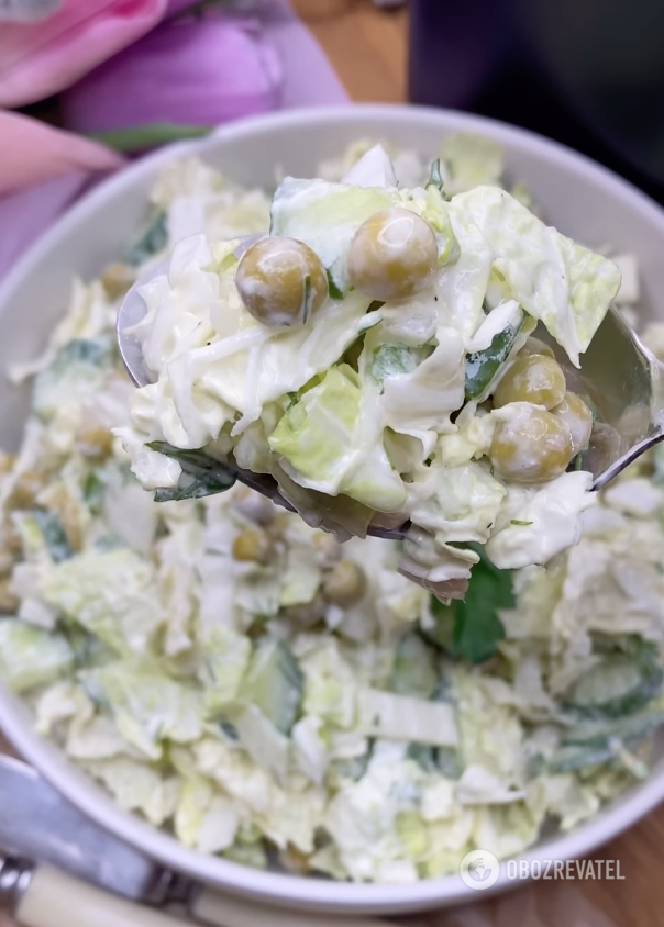 Delicious Chinese cabbage salad