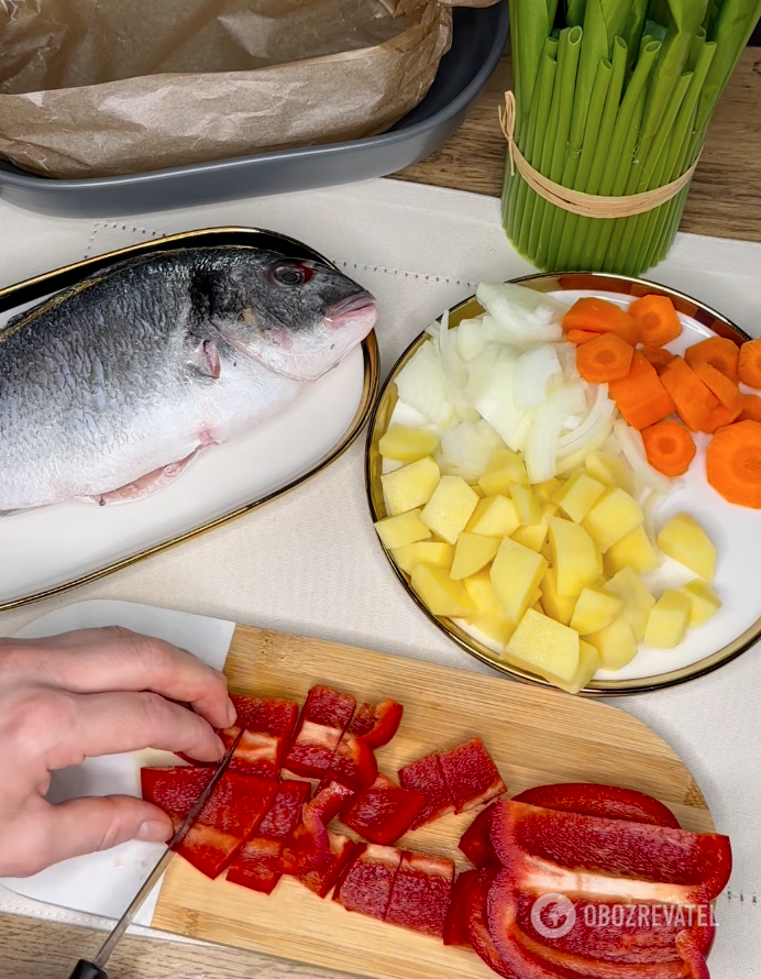 Vegetables for fish