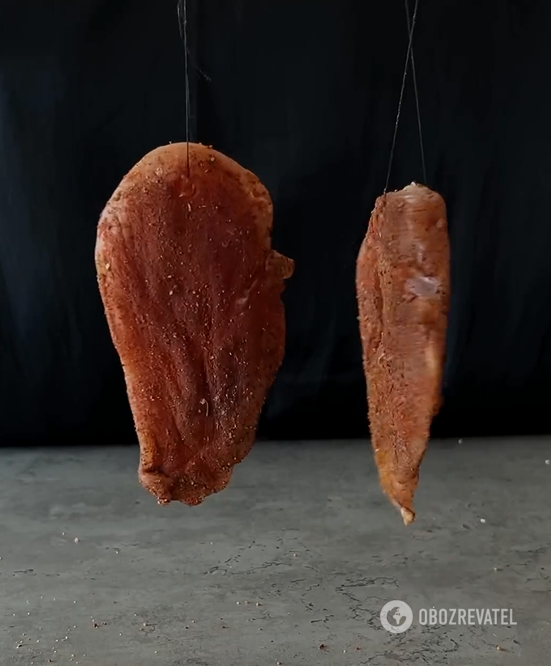 Real chicken basturma at home: where to dry the meat