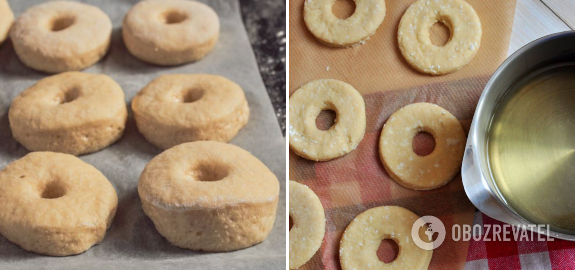 Yeast-free dough for donuts