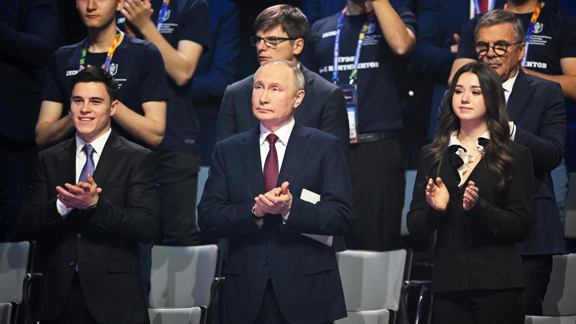 Władimir Putin i Kamila Walijewa