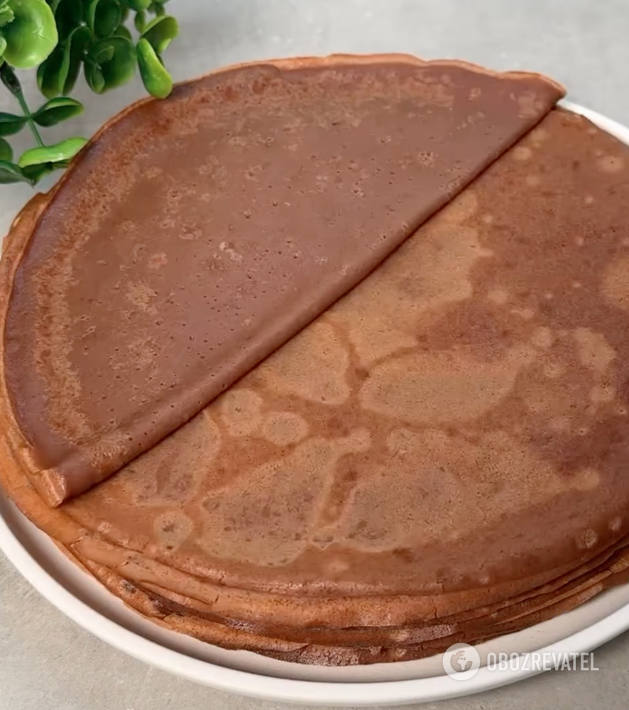 Chocolate pancakes