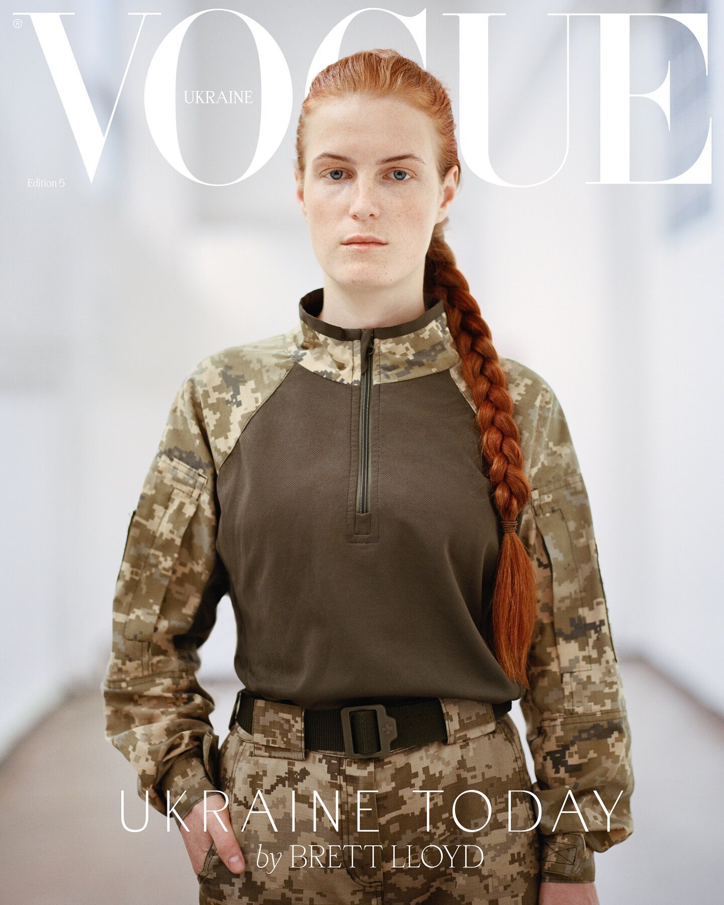 Warrior princess ''Xena'' Oksana Rubaniak and model Karyna Maziar graced the covers of Vogue in the walls of a military lyceum