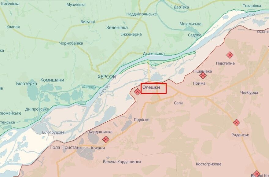 Ukrainian aerial reconnaissance blows up occupants' ammunition depot in Oleshky: it was burning and detonating all night