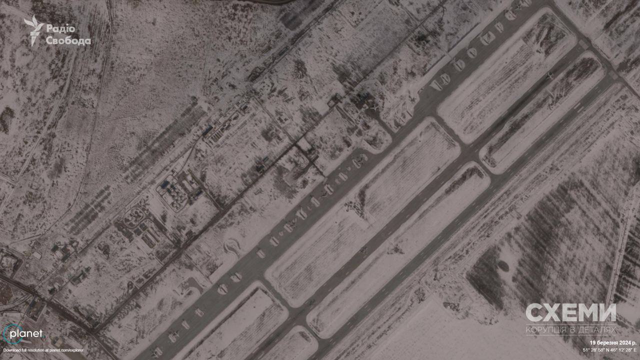 The airfield near Engels on March 19, 2024