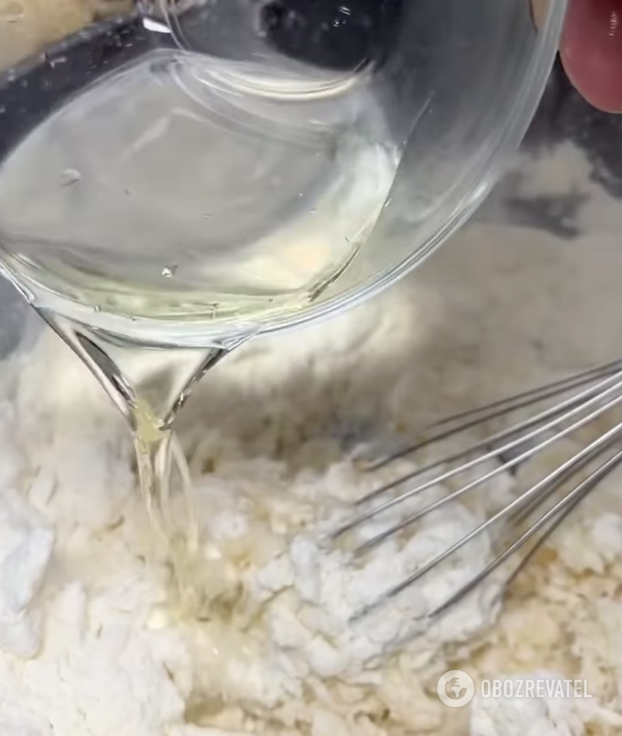 Preparing the dough