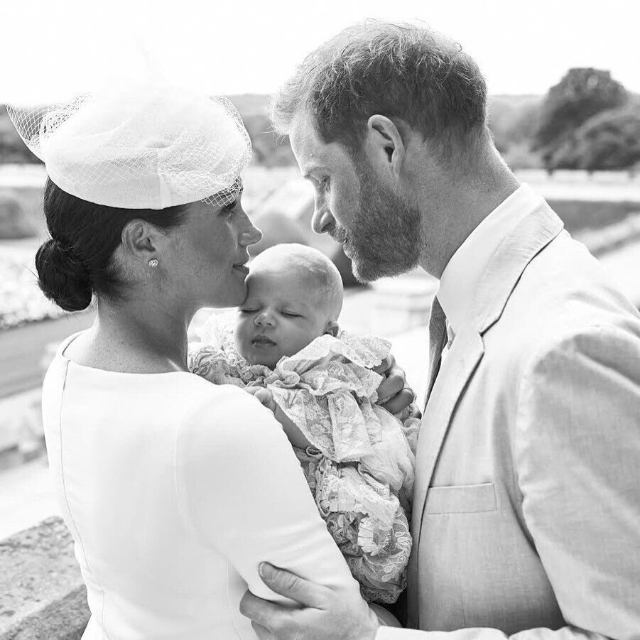 Meghan Markle and Prince Harry also got caught up in the photoshop scandal: manipulations were noticed in Archie's christening photo