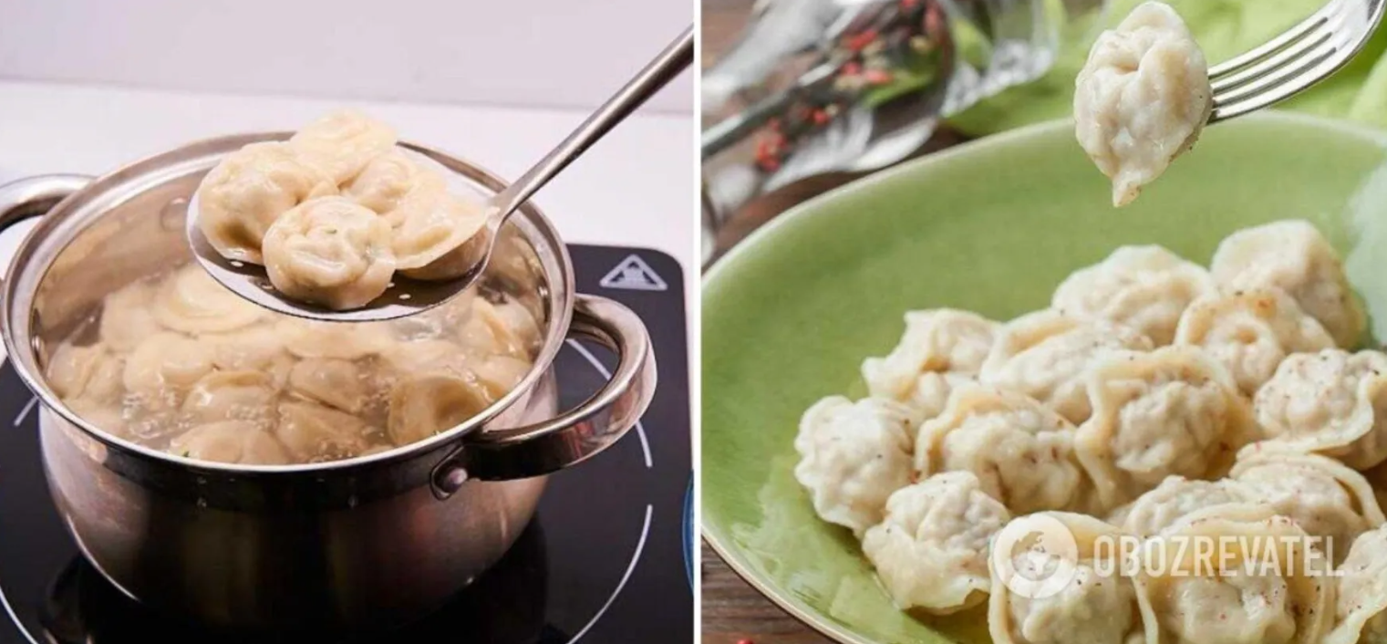 How to boil frozen dumplings correctly: they won't stick together and fall apart