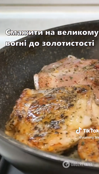 How to cook juicy chicken thighs: a quick recipe
