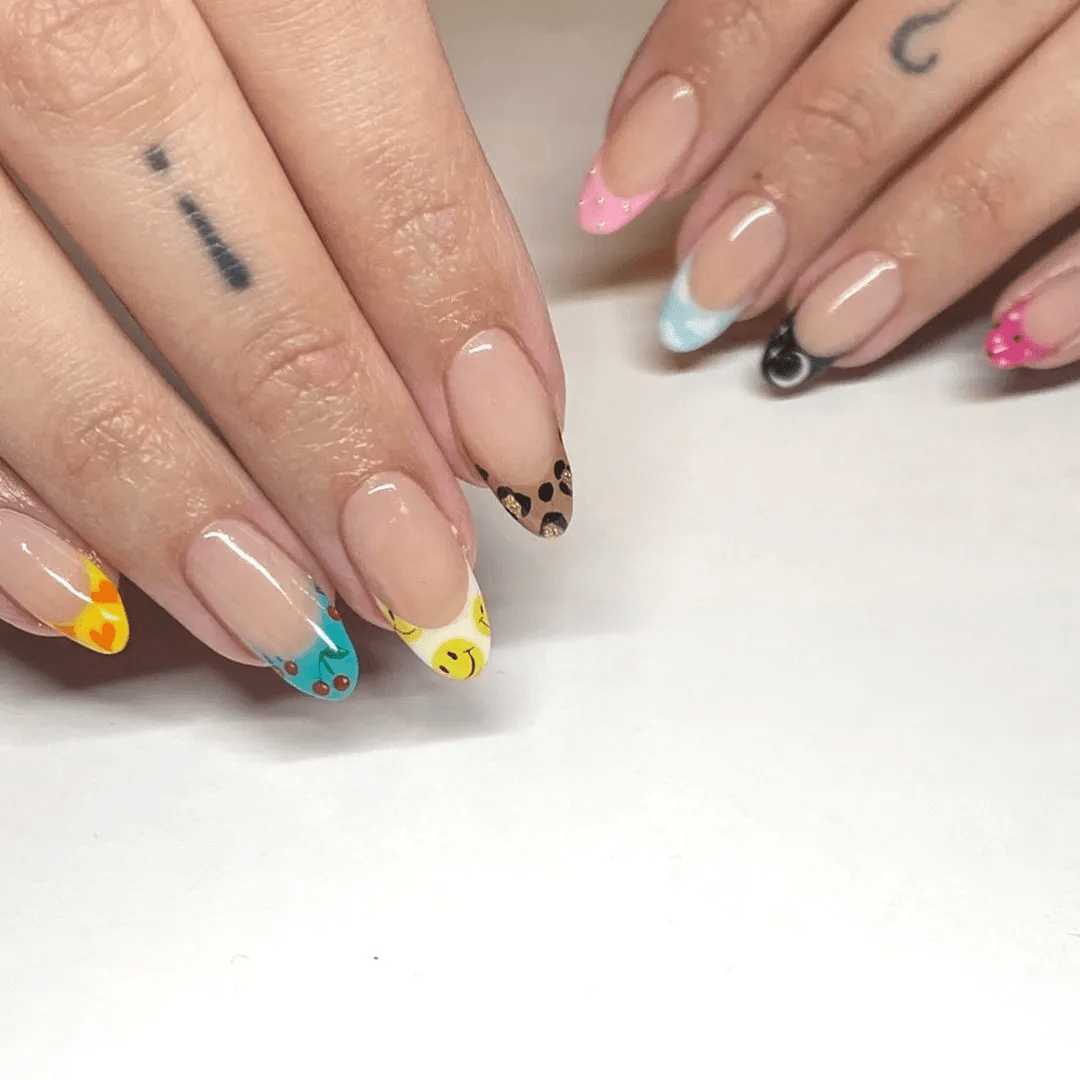 Multicolored manicure 2024. Top 10 ideas for inspiration for those who love to be in the spotlight