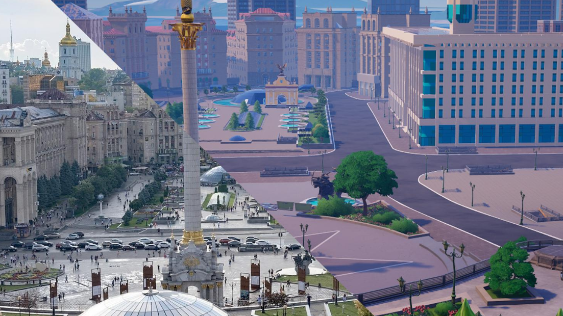An exact replica of Maidan Nezalezhnosti appeared in Fortnite: how to open the map and why it will help to donate