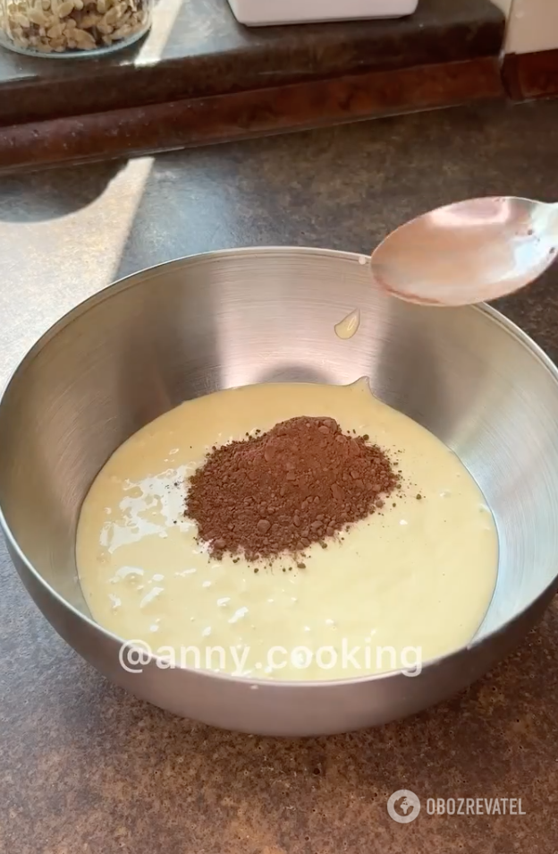 Preparing base for the dish