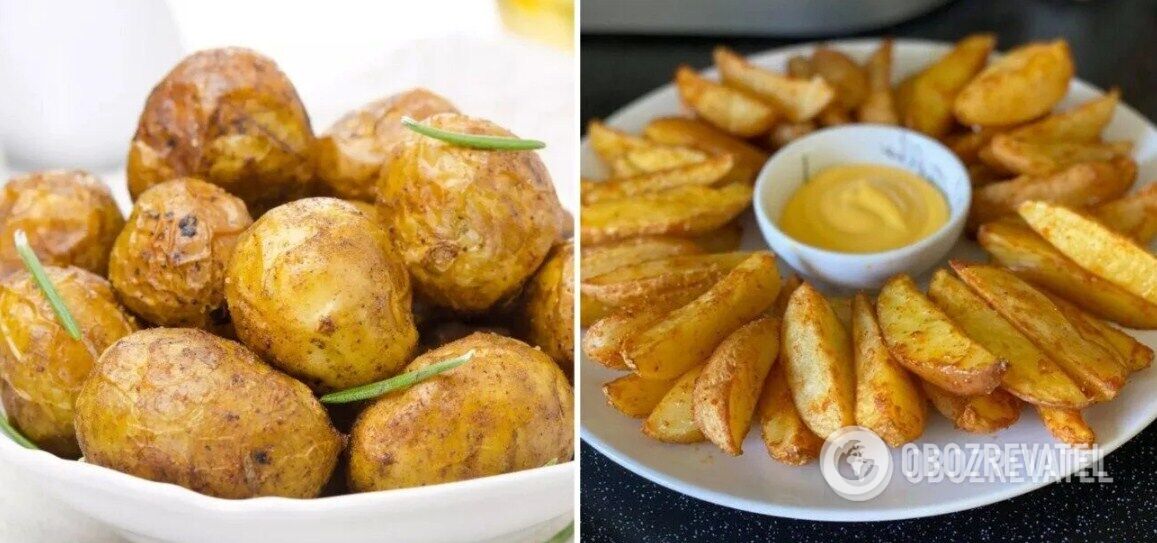 How to bake crispy potatoes in a rustic way