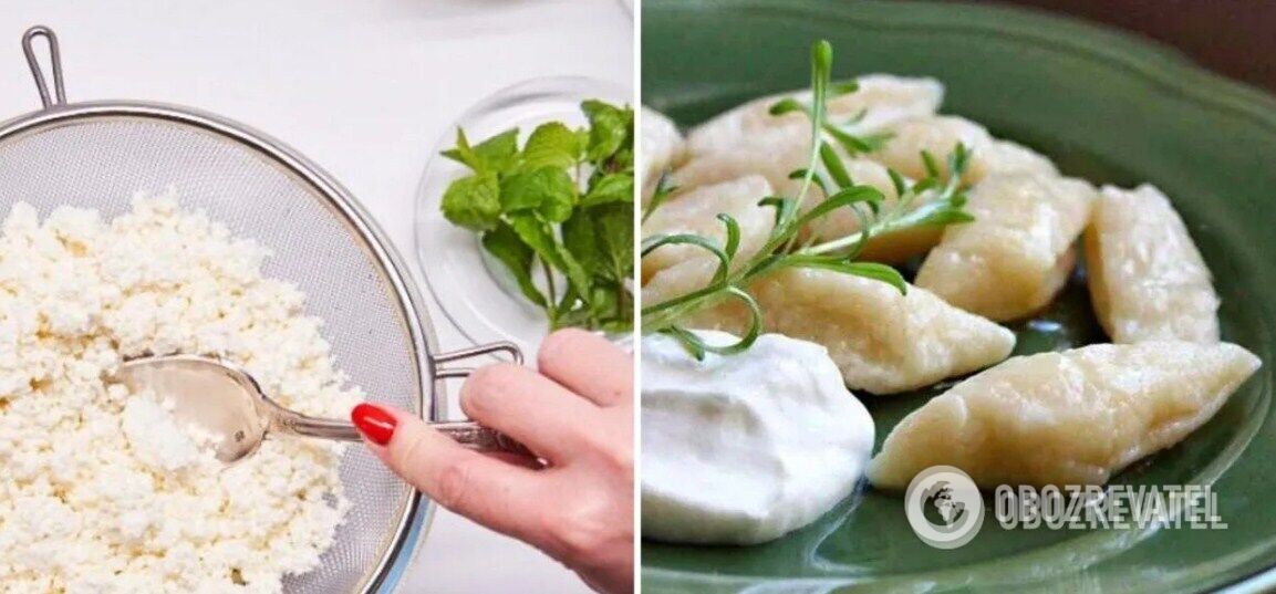 Lazy dumplings made from cottage cheese