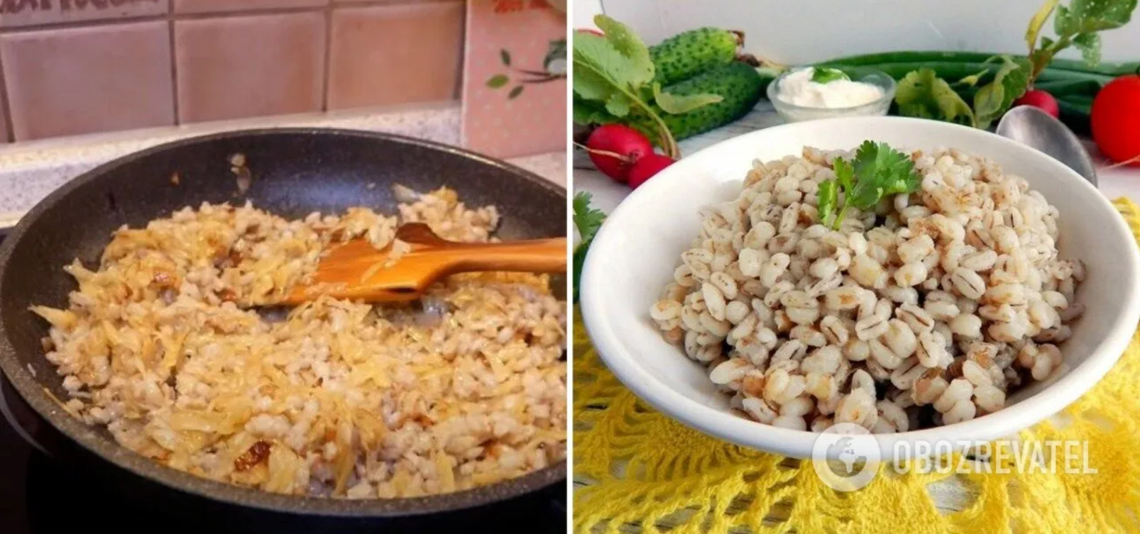 Barley with potatoes