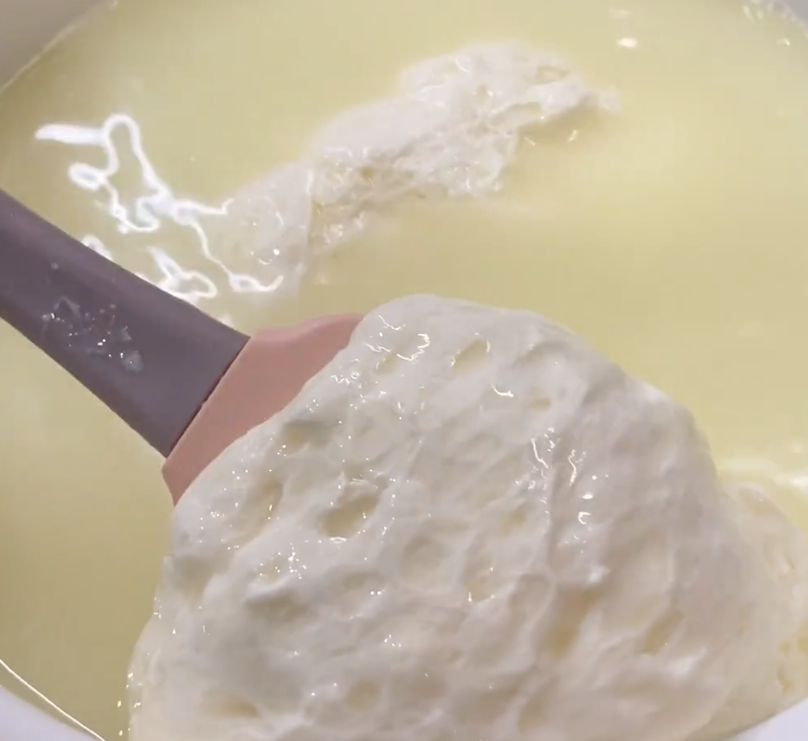 Cooking mozzarella