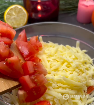 Budget crab stick and cheese salad: ready in 3 minutes