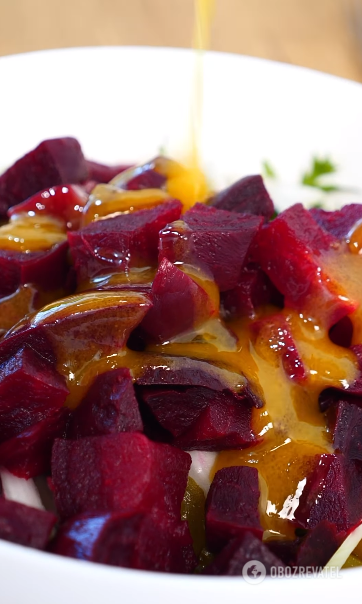 A simple beetroot salad to eat during Lent: tastier than a vinegret