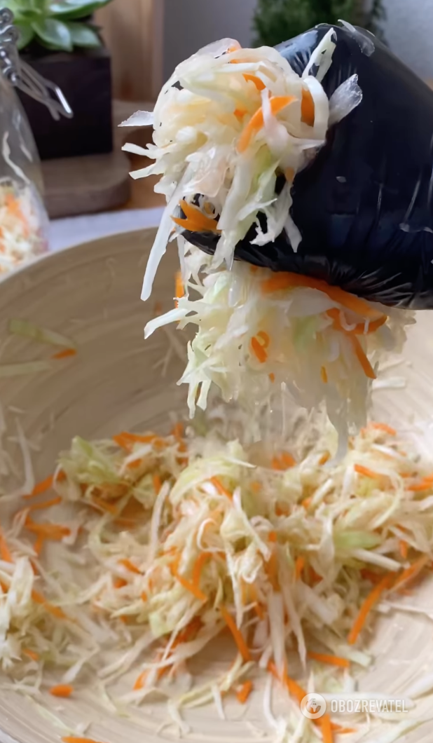 Sauerkraut with carrots