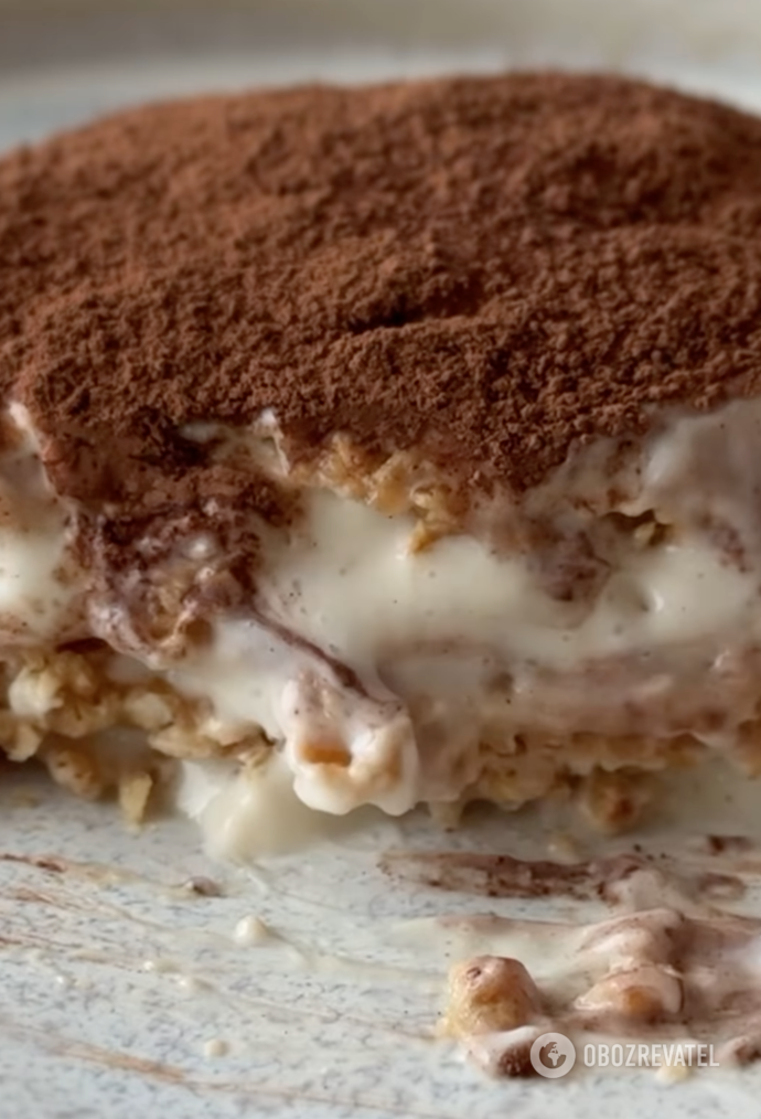 Delicious Tiramisu without cookies