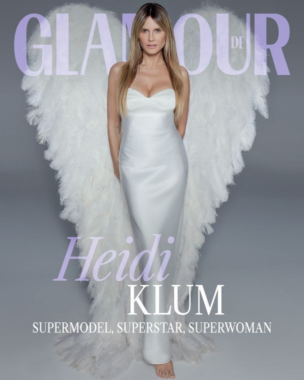 Supermodel Heidi Klum, 50, appeared on the pages of the glossy in luxurious looks from Ukrainian brands