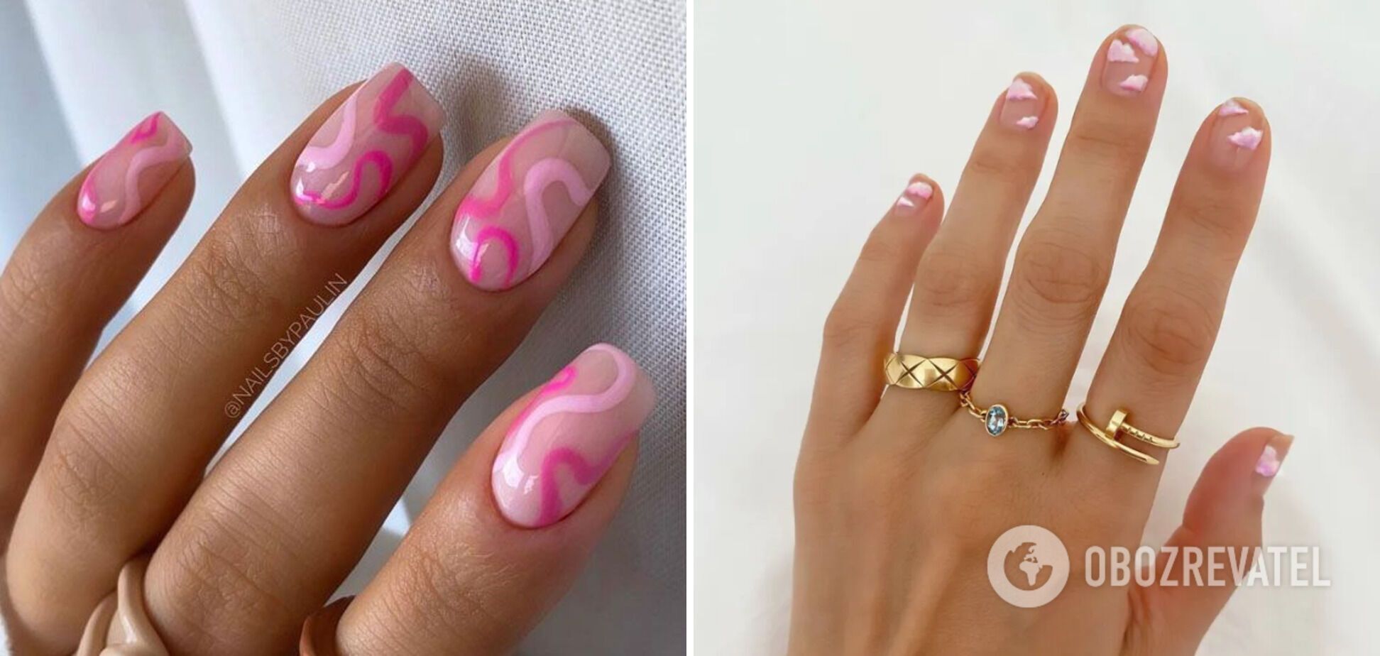 The color of the mood is pink. 10 trendy and stylish spring manicure ideas