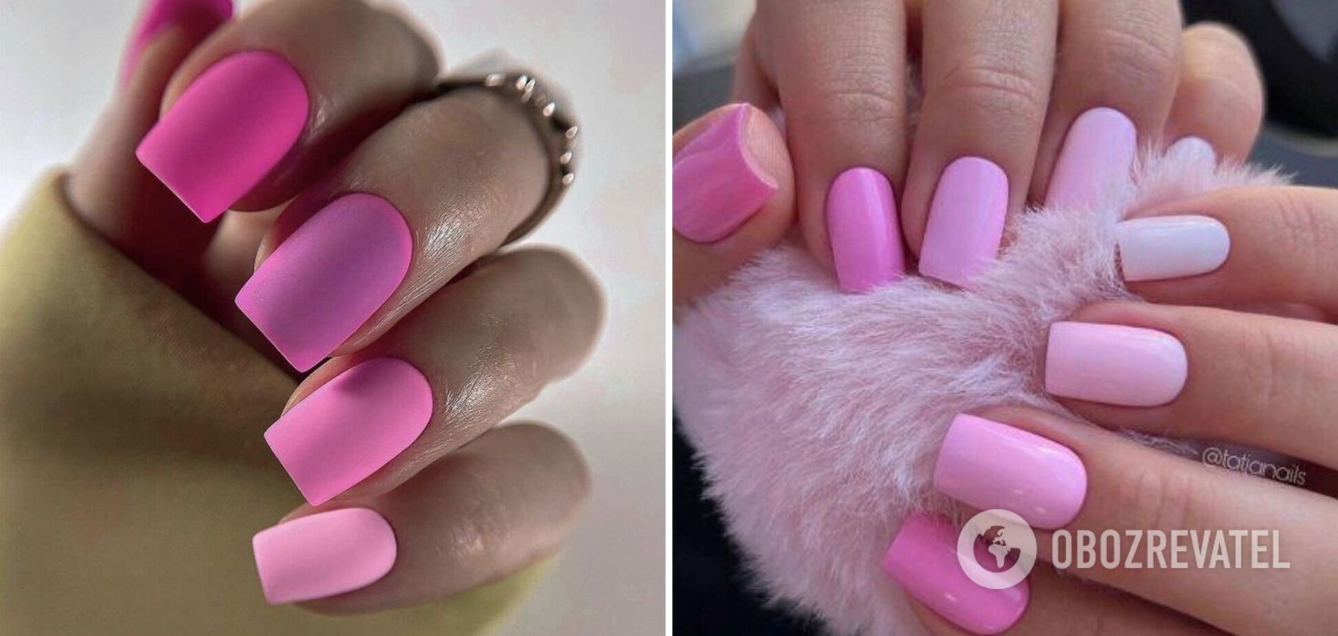 The color of the mood is pink. 10 trendy and stylish spring manicure ideas