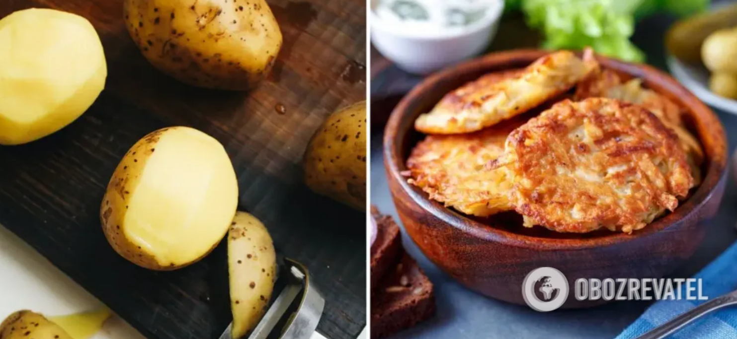 Main mistakes when cooking potato pancakes are named: they turn out dull and unpalatable