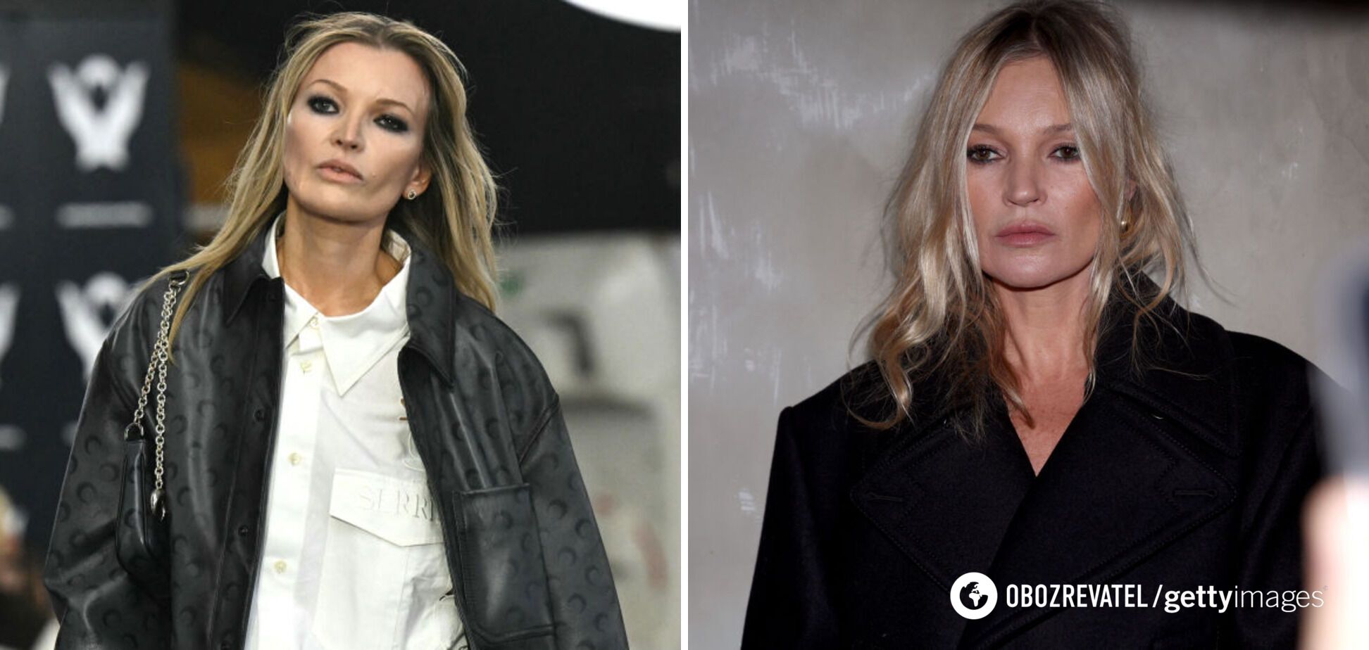 Supermodel Kate Moss's lookalike shocked the audience by appearing on the catwalk during Paris Fashion Week. Photos and videos