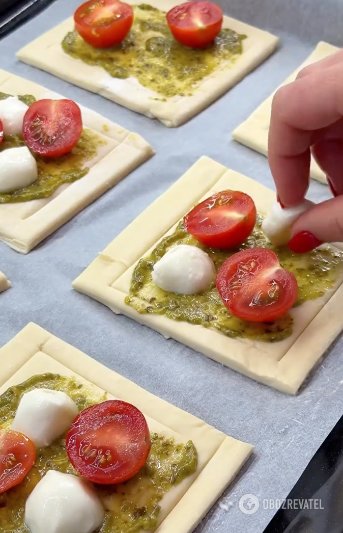 Preparing appetizers