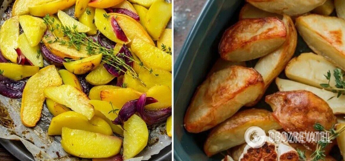 What makes baked potatoes crispy: simple cooking life hacks