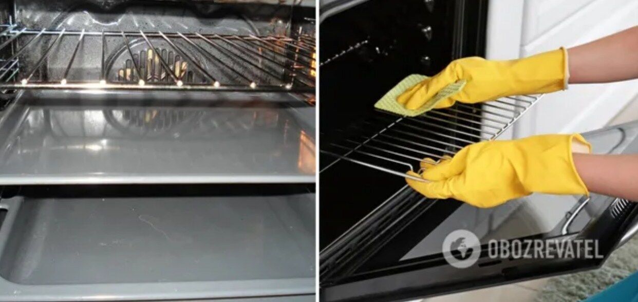 How to clean the oven with peroxide