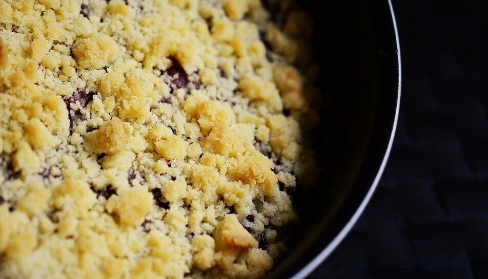 Crumble with filling