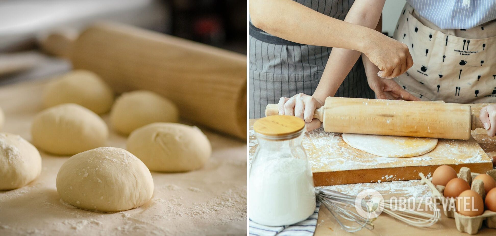 Preparing dough for buns