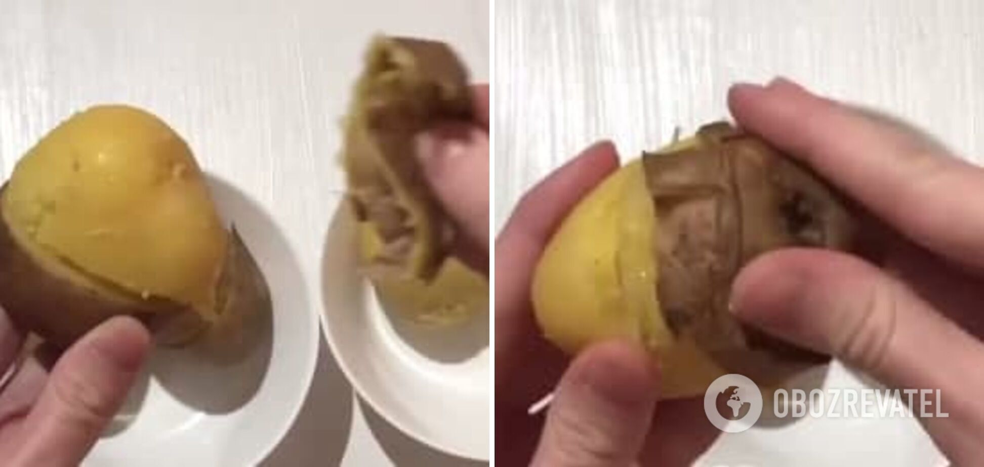 How to peel a potato