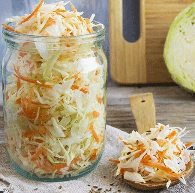 Sauerkraut with carrots