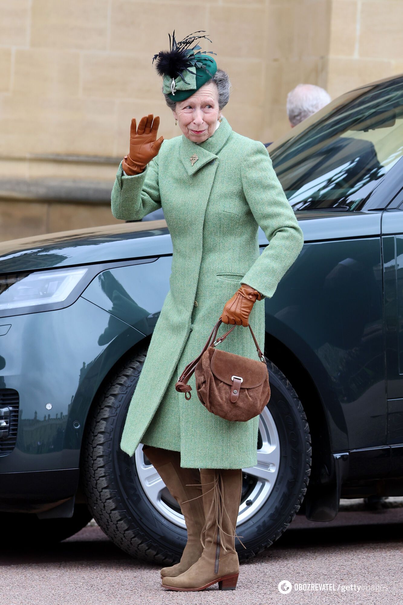 Księżniczka Anna na nabożeństwie wielkanocnym w zamku Windsor