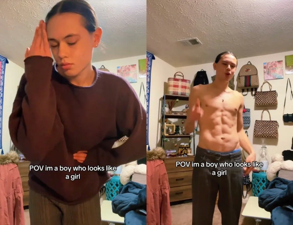 A 21-year-old man in the United States is constantly mistaken for a woman because of his ''androgynous'' appearance. Photo