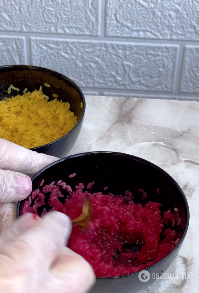 Beets and rice